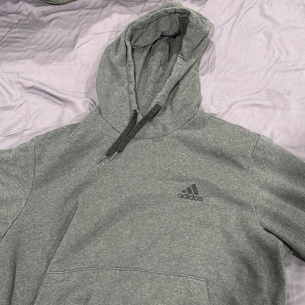 Adidas Gray Sweatshirt Classic Hoodie